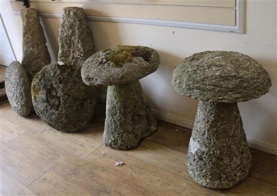 Four staddle stones